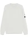 C.p. Company Crewneck Sweatshirt With Relaxed Fit In White