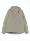 C.p. Company Relaxed-fit Minimalist Jacket With Adjustable Hood In Gray