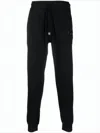 C.p. Company Relaxed-fit Tapered Jogger Pants With Logo Detail In Black