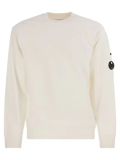 C.P. COMPANY RESIST DYED COTTON SWEATSHIRT WITH LENS POCKET