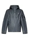 C.p. Company Reversible Hooded Jacket In Blue