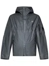 C.p. Company Reversible Hooded Jacket In Grey