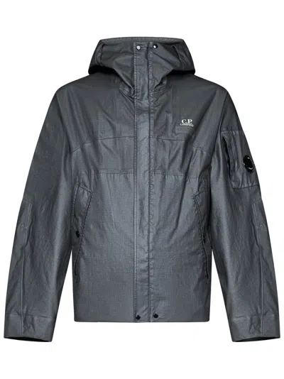 C.p. Company Reversible Hooded Jacket In Grey