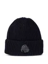 C.p. Company Accessories Knit Cap In Extrafine Merino Wool In Blue