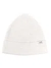 C.p. Company Ribbed Beanie In Weiss