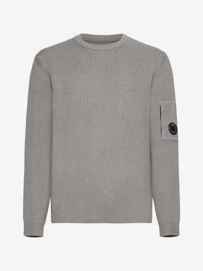 C.P. COMPANY RIBBED COTTON-BLEND SWEATER