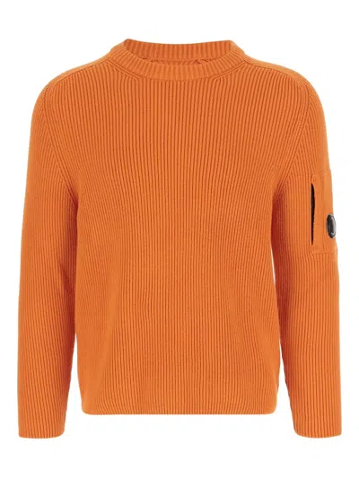 C.P. COMPANY RIBBED CREW-NECK SWEATER