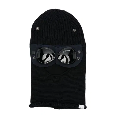 C.p. Company Ribbed Hat In Black