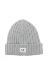 C.p. Company Merino Wool Hat Hats Grey In Gray