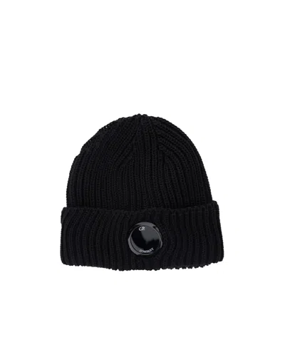 C.P. COMPANY C.P. COMPANY LENS-DETAIL KNITTED BEANIE