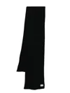 C.p. Company Ribbed-knit Scarf In Schwarz
