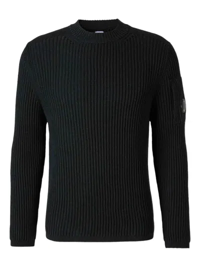 C.P. COMPANY RIBBED ROUND-NECK SWEATER
