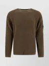 C.p. Company Lens Detail Ribbed Sweater