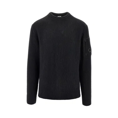 C.P. COMPANY RIBBED WOOL-BLEND SWEATER