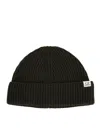 C.p. Company Ribbed Wool Hat In Green