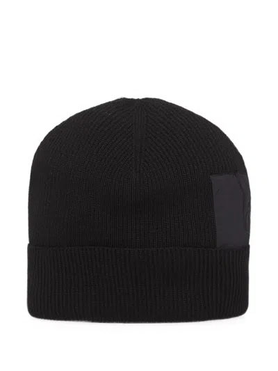 C.p. Company Ribbed-knit Wool Beanie Hat In Gray