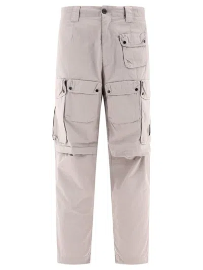 C.p. Company Ripstop Cargo Trousers In Gray
