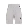 C.p. Company Steen Lens Rip-stop Bermuda Shorts In White