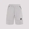 C.p. Company Steen Lens Rip-stop Bermuda Shorts In Drizzle