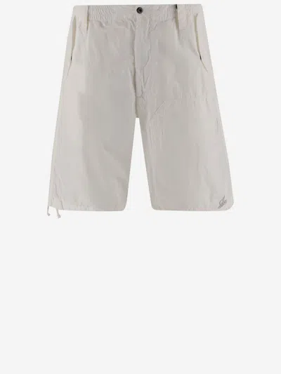 C.p. Company Cp Company Ripstop Short Pants In White