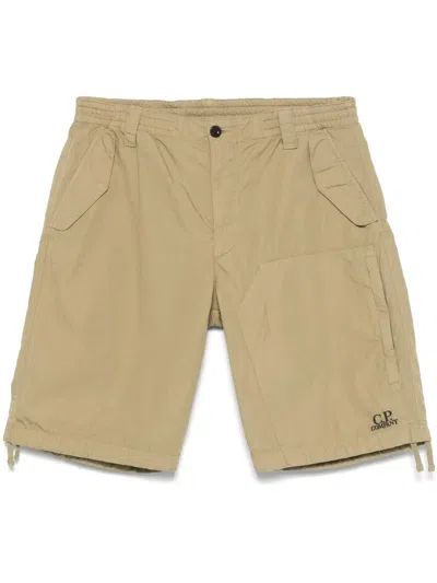 C.p. Company Ripstop Shorts In Neutrals