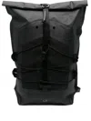 C.p. Company Roll-top Strap Backpack In Black
