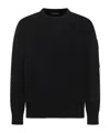 C.p. Company Cotton Crewneck Sweatshirt In Black