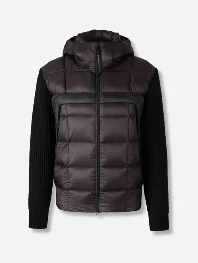 C.p. Company Black Wool And Nylon Sweater
