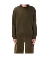C.p. Company Lens Sweatshirt In Green