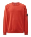 C.p. Company Sea Island Crewneck Lens Knit In Red