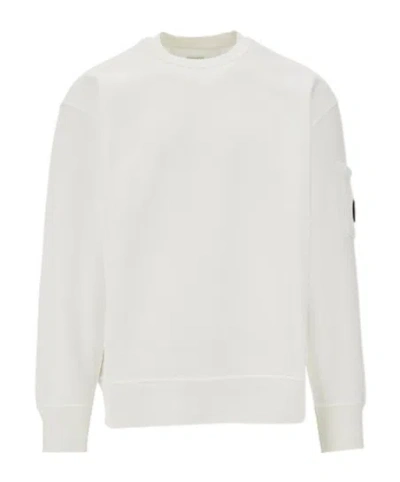 C.p. Company Round-neck Sweater In White