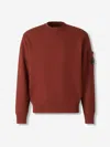 C.p. Company Cotton Fleece Sweatshirt In Red