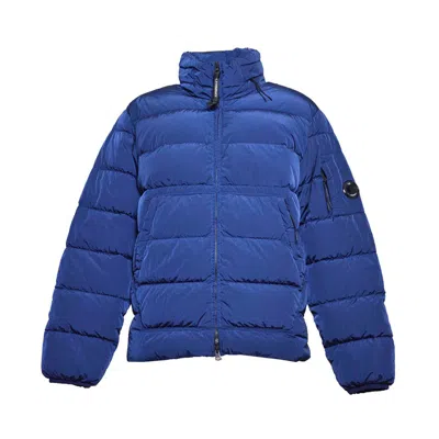 C.p. Company Royal Blue Chrome-r Puffer Jacket In Nylon