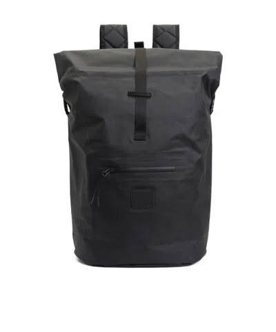 C.p. Company Rubber Peps Buckled Backpack In Black