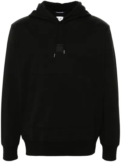 C.P. COMPANY RUBBERISED-LOGO HOODIE