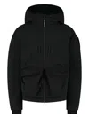 C.p. Company Ruched-detailing Jacket In Black