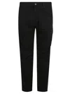 C.p. Company Tailored Black Trousers With Cargo Pockets