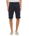 C.p. Company Sateen Stretch Cargo Shorts In Blue