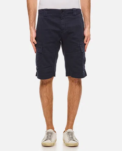C.P. COMPANY SATEEN STRETCH CARGO SHORTS