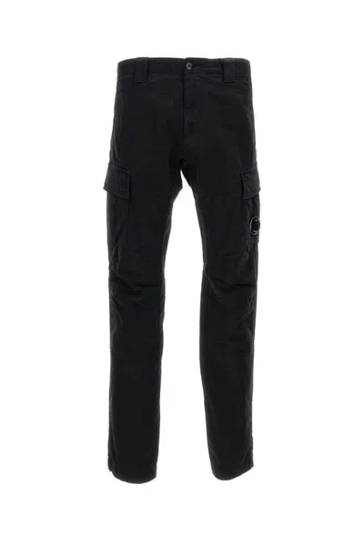 C.P. COMPANY SATIN CARGO PANTS WITH FUNCTIONAL POCKETS