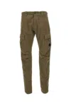 C.p. Company Satin Cargo Pants With Lens Detail In Neutral