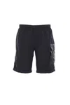 C.p. Company Lens-appliqué Swim Shorts In Black