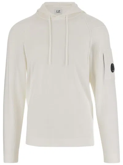 C.P. COMPANY SEA ISLAND COTTON SWEATSHIRT WITH LOGO