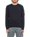 C.p. Company Cp Company Sea Island Cotton Crew Neck Jumper In Black
