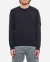 C.p. Company Cp Company Sea Island Cotton Crew Neck Jumper In Blue