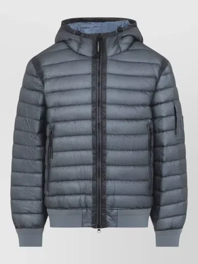 C.p. Company Cp Company Hooded Lens Down Jacket In Polyamide In Blue
