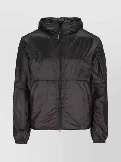 C.p. Company Shell Primaloft® Hooded Jacket With Lens Detail In Black