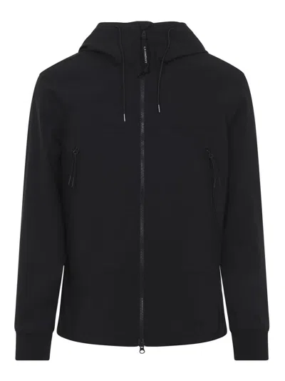 C.p. Company Cp Company Shell-r Goggle Jacket In Black