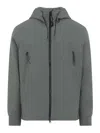 C.p. Company C.p.company Green Shell-r Goggle Polyester Jacket In Green