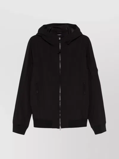 C.p. Company Shell-r Hooded Jacket With Removable Accessories In Black